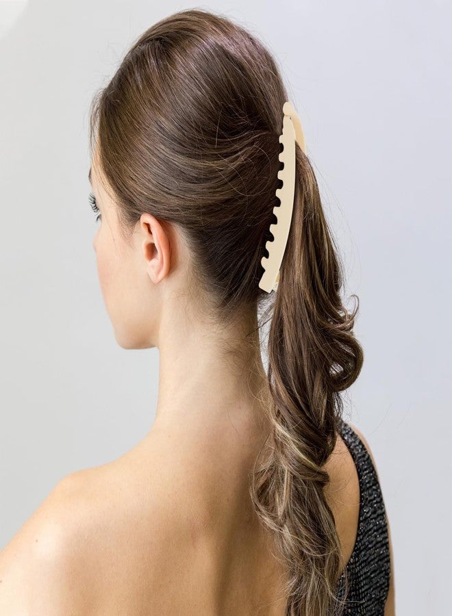 هابدو ٦ قطع من مشابك الموز، مشابك شعر هابدو الموزية للنساء ذوات الشعر الكثيف والخفيف، حامل قوي وكبير لذيل الحصان والكعكة، مشابك شعر، إكسسوارات تصفيف الشعر - Image 5